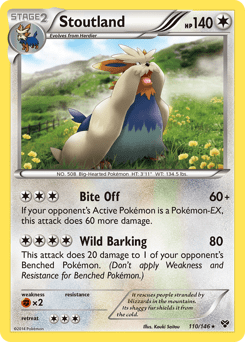 Stoutland #110 from XY