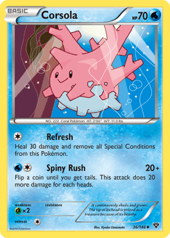 Corsola #36 from XY