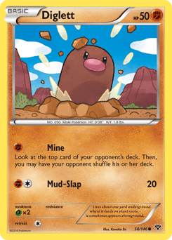Diglett #58 from XY
