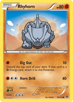 Rhyhorn #60 from XY