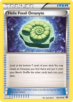 Helix Fossil Omanyte #102 from Fates Collide