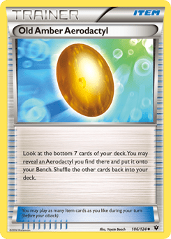 Old Amber Aerodactyl #106 from Fates Collide