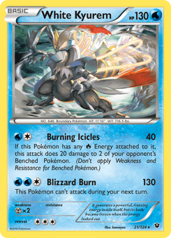 White Kyurem #21 from Fates Collide