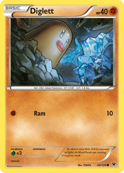 Diglett #36 from Fates Collide