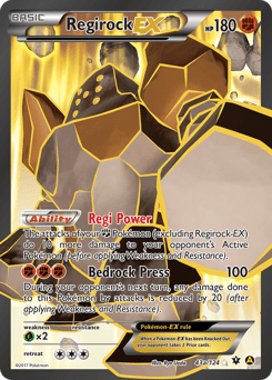 Regirock-EX #43a from Fates Collide
