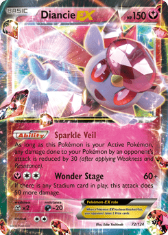 Diancie-EX #72 from Fates Collide