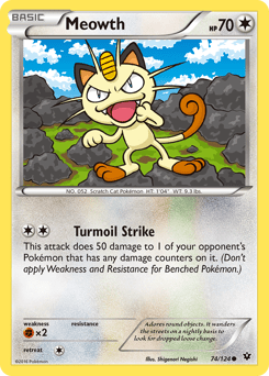 Meowth #74 from Fates Collide