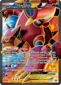 Volcanion-EX #107 from Steam Siege