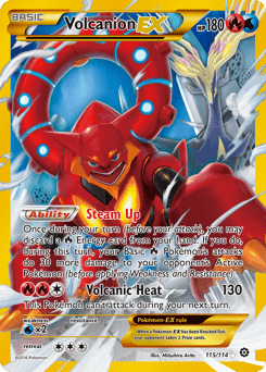 Volcanion-EX #115 from Steam Siege