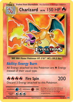 Charizard #11 from Evolutions