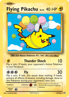 Flying Pikachu #110 from Evolutions