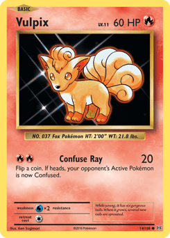 Vulpix #14 from Evolutions