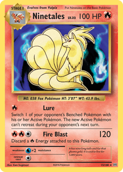 Ninetales #15 from Evolutions