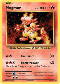 Magmar #20 from Evolutions