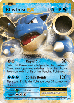 Blastoise-EX #21 from Evolutions