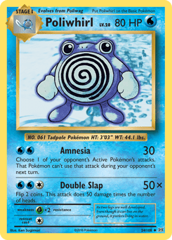 Poliwhirl #24 from Evolutions