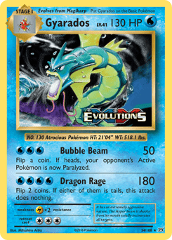 Gyarados #34 from Evolutions