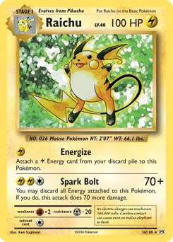 Raichu #36 from Evolutions