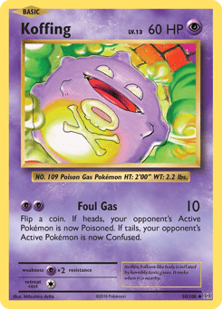 Koffing #50 from Evolutions