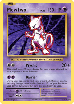 Mewtwo #51 from Evolutions