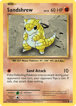 Sandshrew #54 from Evolutions