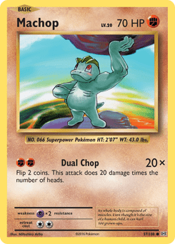 Machop #57 from Evolutions
