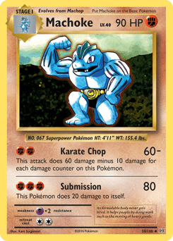 Machoke #58 from Evolutions