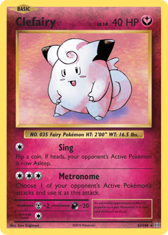 Clefairy #63 from Evolutions