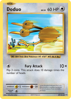 Doduo #69 from Evolutions