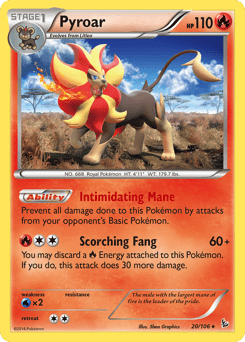 Pyroar #20 from Flashfire
