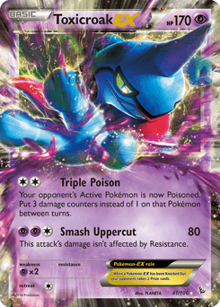 Toxicroak-EX #41 from Flashfire