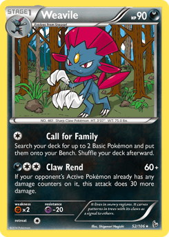 Weavile #52 from Flashfire