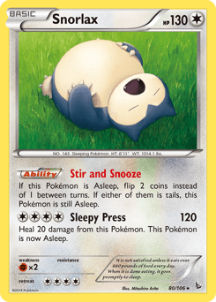 Snorlax #80 from Flashfire