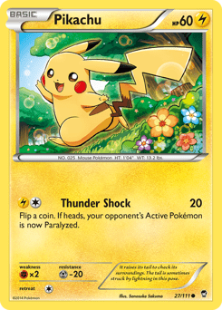Pikachu #27 from Furious Fists