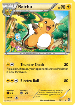 Raichu #28 from Furious Fists