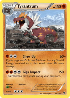 Tyrantrum #62 from Furious Fists