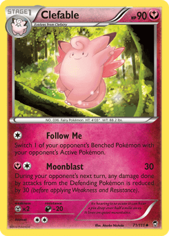 Clefable #71 from Furious Fists