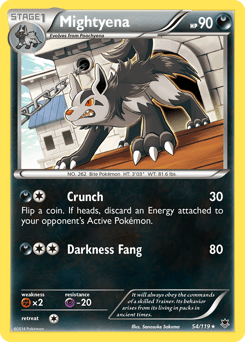 Mightyena #54 from Phantom Forces