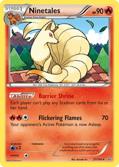 Ninetales #21 from Primal Clash