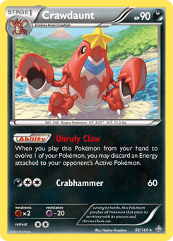 Crawdaunt #92 from Primal Clash