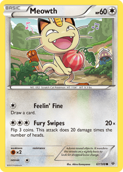 Meowth #67 from Roaring Skies