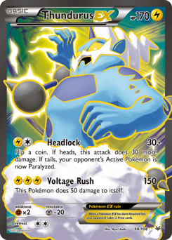 Thundurus-EX #98 from Roaring Skies