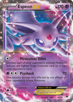 Espeon-EX #52 from BREAKpoint
