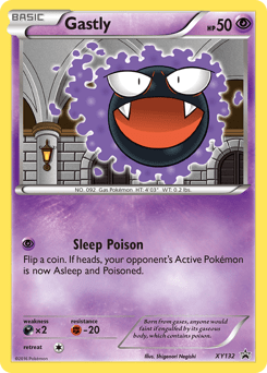 Gastly #XY132 from XY Black Star Promos