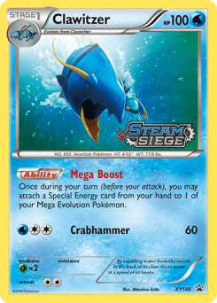 Clawitzer #XY146 from XY Black Star Promos