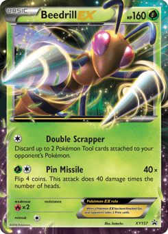 Beedrill-EX #XY157 by hatachu