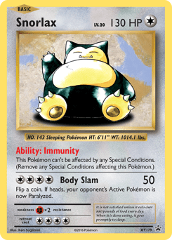 Snorlax #XY179 from XY Black Star Promos