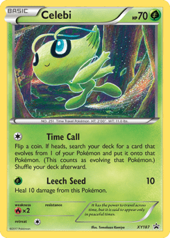 Celebi #XY187 from XY Black Star Promos