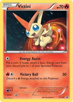 Victini #XY189 from XY Black Star Promos
