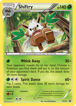 Shiftry #XY23 from XY Black Star Promos